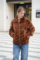 Дубленка - бомбер в цвете горчицы 835070 - фото 5493